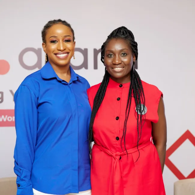 Lehle Balde with Sayo Odunsi at Asana Event